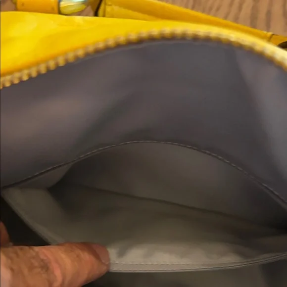 Coach Sunflower Yellow Ashley Leather Bag - Picture 13 of 14